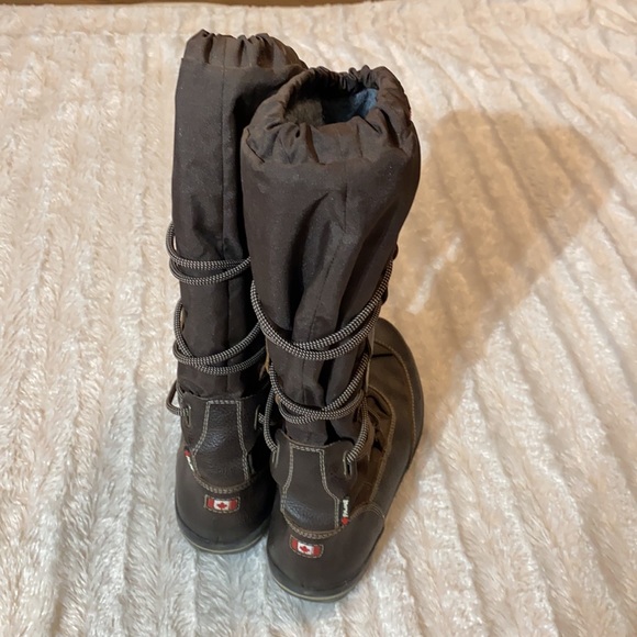 Pajar brown boots great quality leather lace up boots size 7.5 - Picture 7 of 8